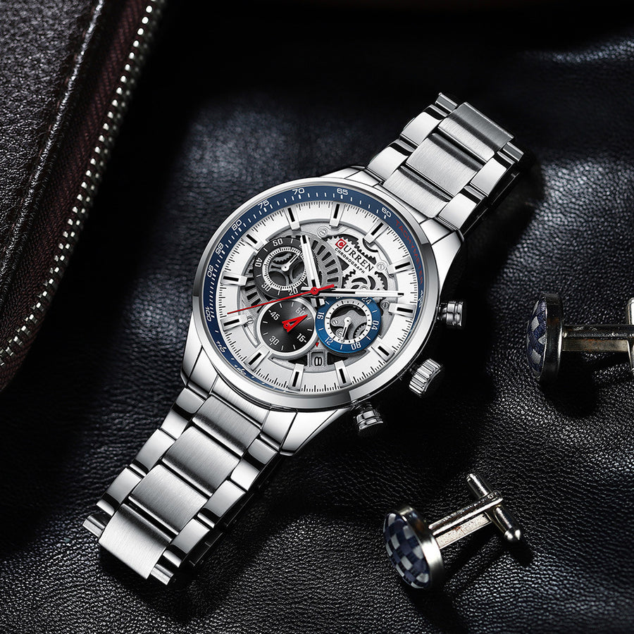 Men's Six-Hand Quartz Fashion Casual Watch