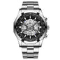 Men's Waterproof Luminous Casual Business Skeleton Shrimp Watch
