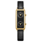 Creative Double Time Zone Business Niche Retro Rectangular High Sense Double Inserts Women's Quartz Watch