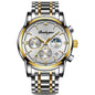 Men's Multi-functional Fashion Quartz Business Steel Belt Wrist Watch