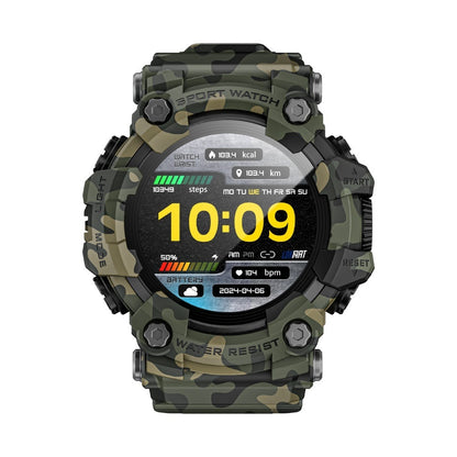 Outdoor Smartwatch With Bluetooth Calling Compass Flashlight And Sports Features