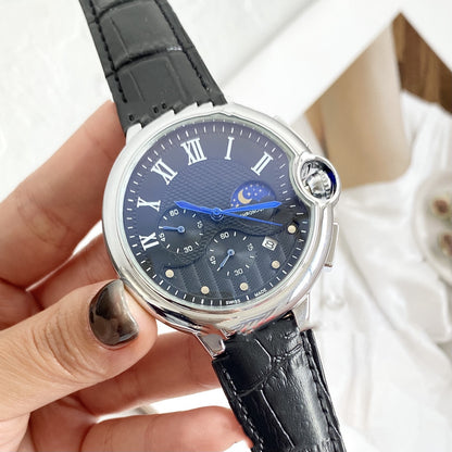 Fashion Casual Card Three-pin With Calendar Business Quartz Watch