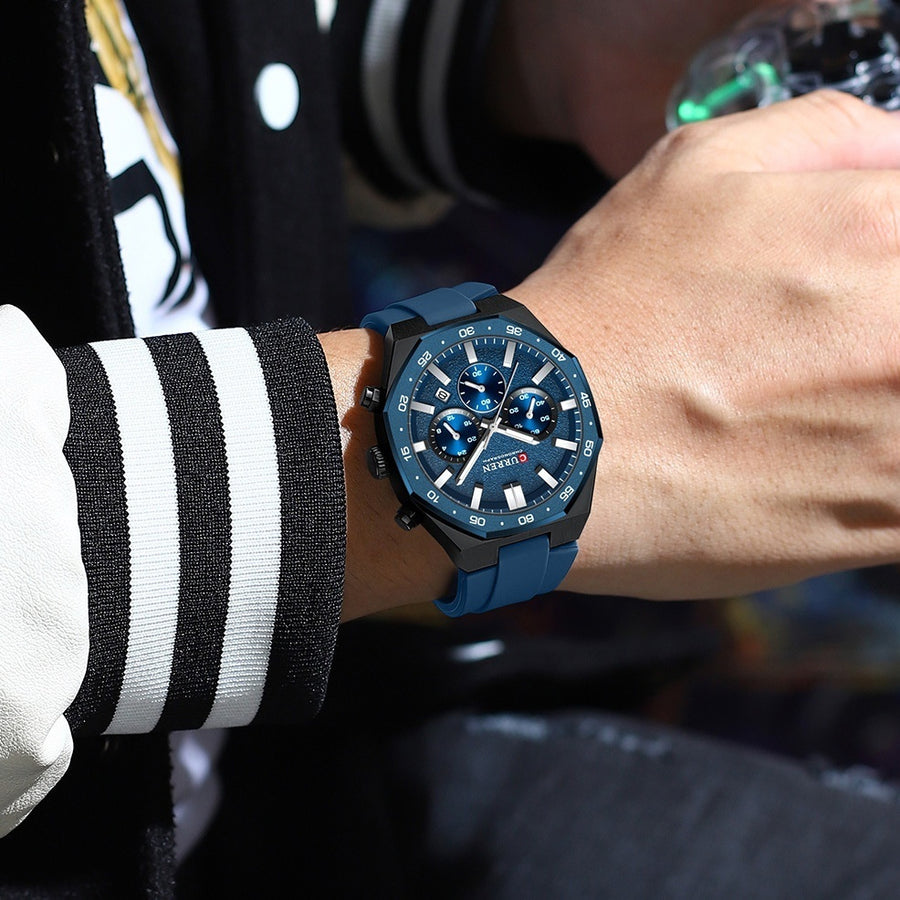 Calendar Waterproof Six-hand Mens Watch