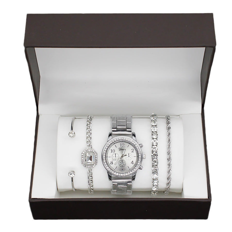Women's  Set With Bracelet 4 Pieces FashionWatch Quartz