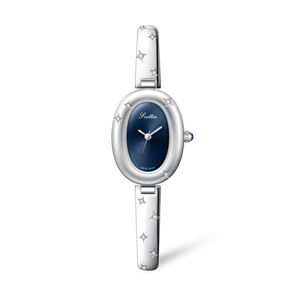 Oval Disk Bracelet Watch
