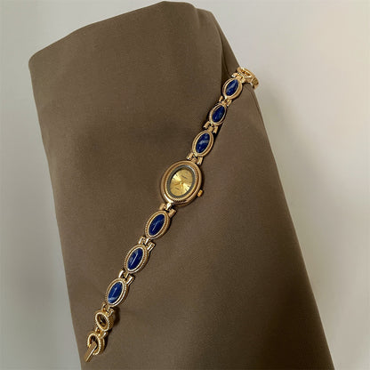 Women's Agate Bead Bracelet Watch
