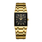 Business Style Steel Strap Couple Watch Square