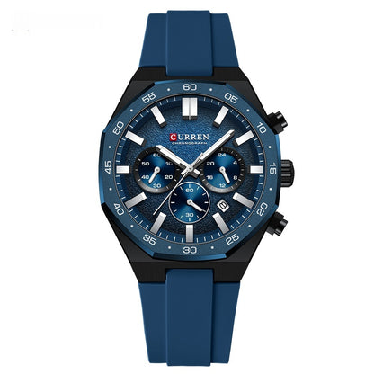 Calendar Waterproof Six-hand Mens Watch