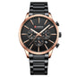 Mens Waterproof Business Round Six-Hand Calendar Watch