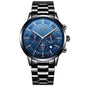 Men's Fashion Waterproof Moon Quartz Business Sports Watch