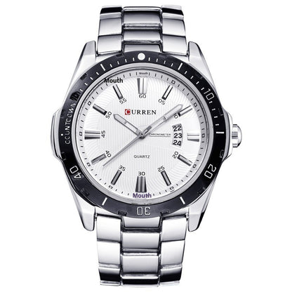 Mens Waterproof Calendar Fashion Quartz Mens Watch