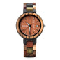 Wood Couple's European And American Style Calendar Watch