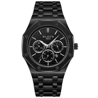 Women's Watch Luminous Steel Strap Calendar