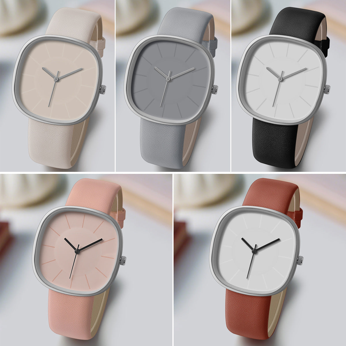 Niche High Sense Women's Cube Sugar Silicone Watch