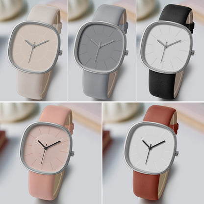 Niche High Sense Women's Cube Sugar Silicone Watch