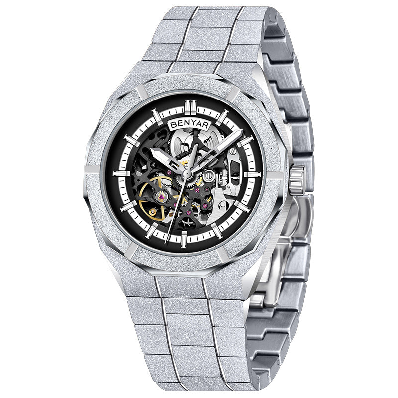Men's Automatic Mechanical Fashion Waterproof Luminous Sports Hollow Watch