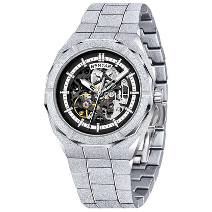Men's Automatic Mechanical Fashion Waterproof Luminous Sports Hollow Watch