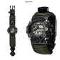 Multifunctional Parachute Cord Waterproof Watch Outdoor Survival Bracelet Sports Strap Firestone Survival Whistle Compass