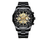 Men's Waterproof Luminous Casual Business Skeleton Shrimp Watch