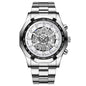Men's Waterproof Luminous Casual Business Skeleton Shrimp Watch