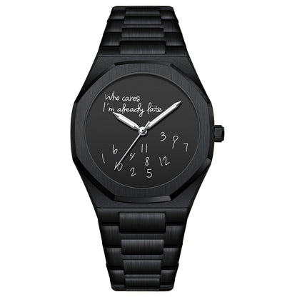 Digital Luminous Men's Table Simple Trend Octagonal Steel Watch