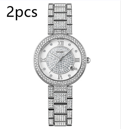 Gypsophila Diamond Shiny Rose Gold Quartz Watch