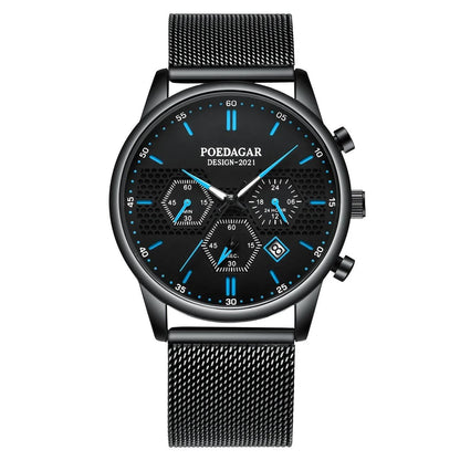 Men's Waterproof Luminous Multifunctional Sports Quartz Watch