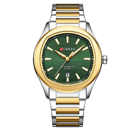 Mens Simple Waterproof Calendar Quartz Watch