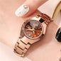 Tungsten Steel Color Waterproof Fashion Student Couple Calendar Quartz Watch