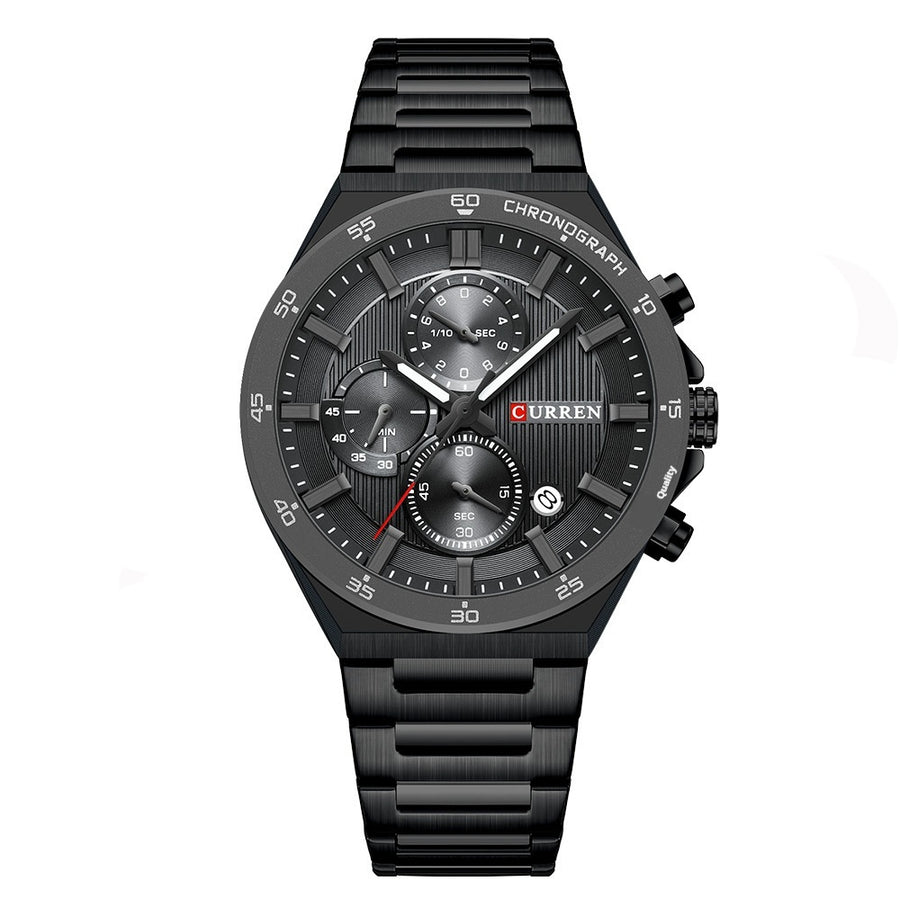 Neutral Waterproof Calendar Mens Business Sports Watch