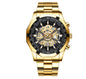 Men's Waterproof Luminous Casual Business Skeleton Shrimp Watch