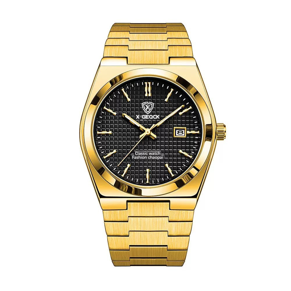 Butterfly Clasp Men's Quartz Swiss Watch