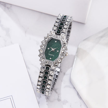 New Ladies Watch Diamond Starry Emerald Fashion