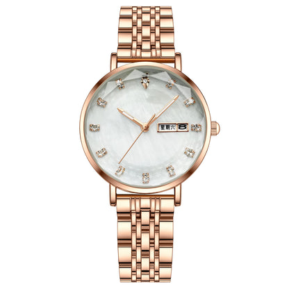 Fashion Waterproof Calendar Women's Watch