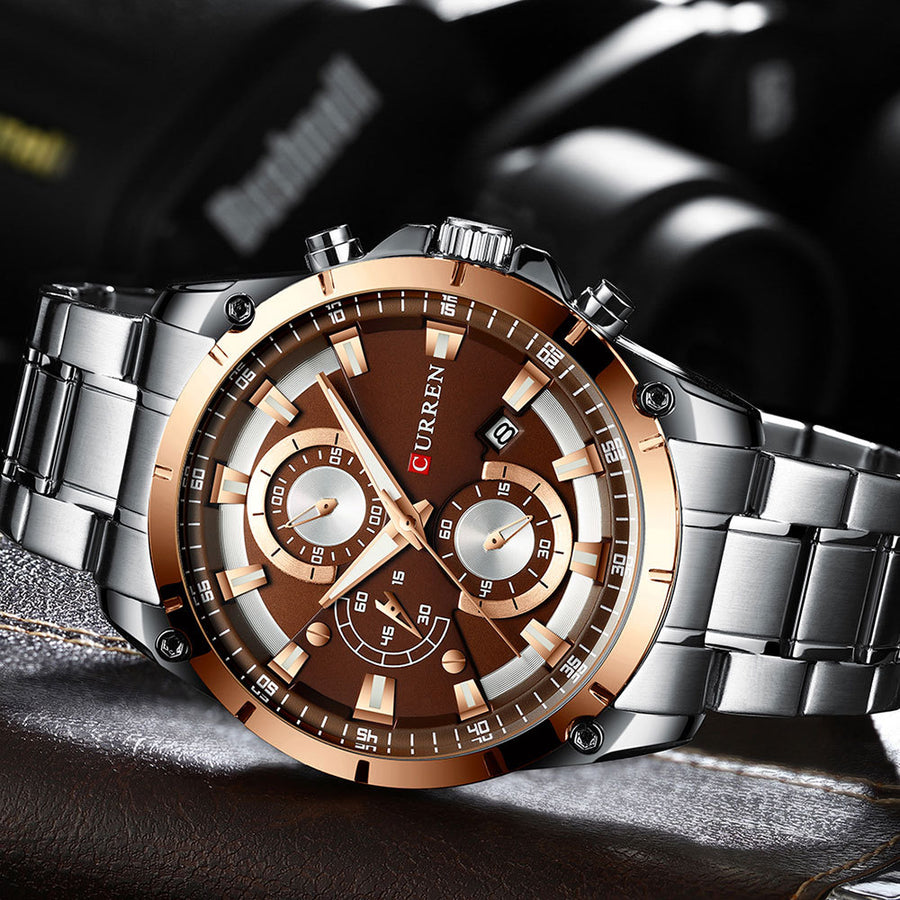 Fashionable Mens Waterproof Business Watch