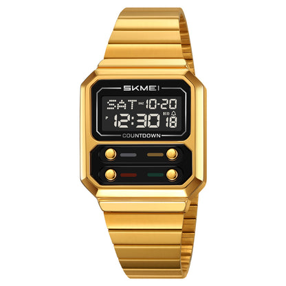 Men's Retro Multifunctional Waterproof Digital Watch