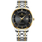 Men's Business Waterproof Stainless Steel Calendar Watch