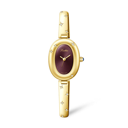 Oval Disk Bracelet Watch