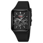 Multi Functional Square Silicone Waterproof Watch For Girls