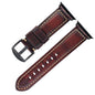 Vintage Oil Wax Genuine Cowhide Watch Band