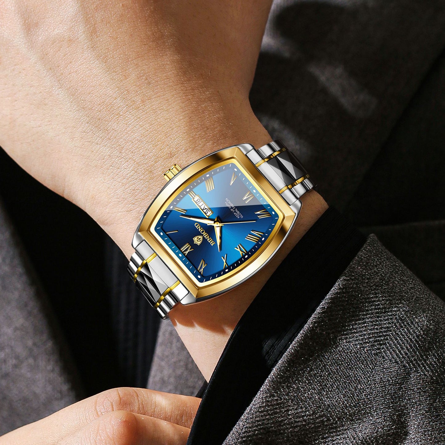 Men's Dual Calendar Luminous Quartz Watch