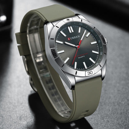 Simple Unisex Round Silicone-band Couples Watch Waterproof