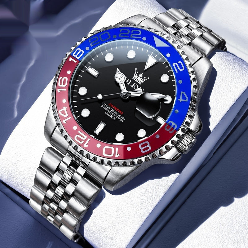Trendy Ring Size Luminous Waterproof Ghost Quartz Watch