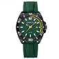 Calendar Leisure Waterproof Circular Silicone Tape Watch