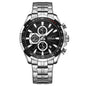 Men's Steel-band Multi-function Waterproof Watch