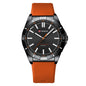 Simple Unisex Round Silicone-band Couples Watch Waterproof