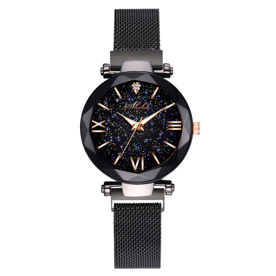 Starry Quartz Watch Lazy Magnet Strap