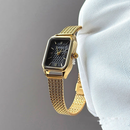 Women's Versatile Light-luxury High-end Watch For Studentsfeaturing A Simple And Compact Dial