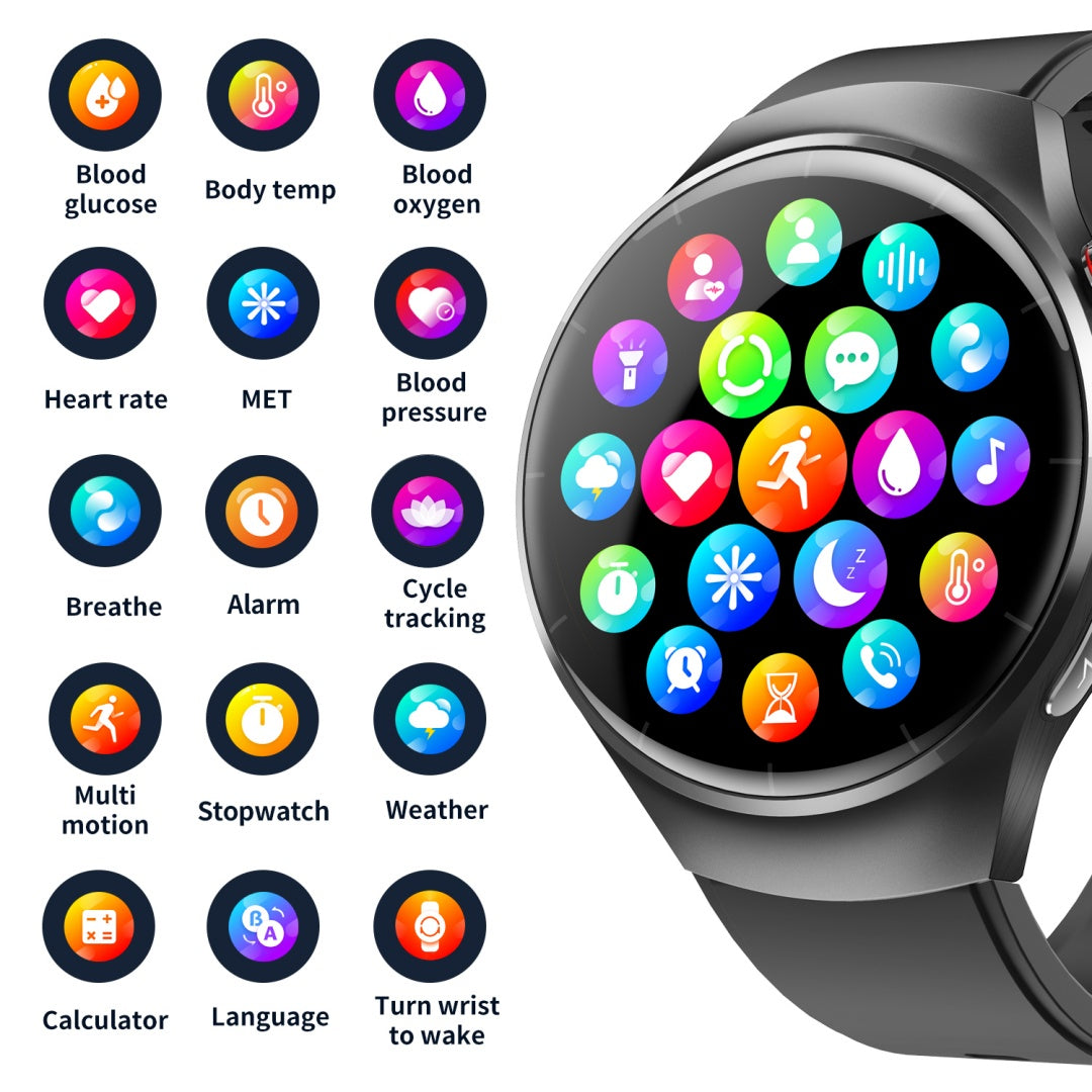 2025 New 1.55-inch Disc Smart Watch Health Tracker Health Manager