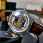 Automatic Mechanical Men's Watch Double-sided Hollow Waterproof